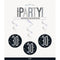 Buy Age Specific Birthday Bonne Fête Black/Silver - Swirls 6/pkg - 30 sold at Party Expert