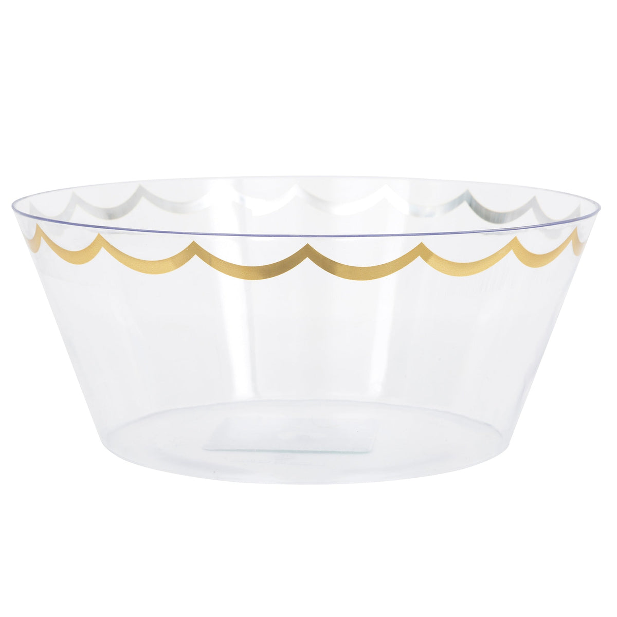 UNIQUE PARTY FAVORS Disposable-Plasticware Plastic Serving Bowl, 10 Inches, 1 Count 011179287550