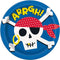 Buy Kids Birthday Ahoy Pirate Dinner Plates, 9 inches, 8 Count sold at Party Expert