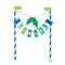 Buy Kids Birthday Blue & Green Dinosaur Cake Topper sold at Party Expert