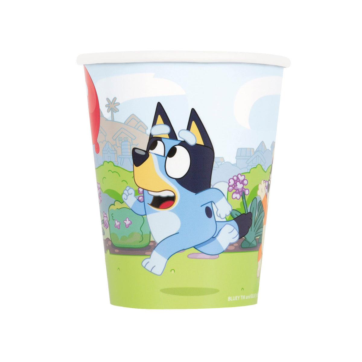 UNIQUE PARTY FAVORS Kids Birthday Bluey Paper Cups, 9 oz, 8 Count 0011179296064