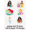 Buy Kids Birthday Disney Princess Tattoo Sheets, 4 Count sold at Party Expert