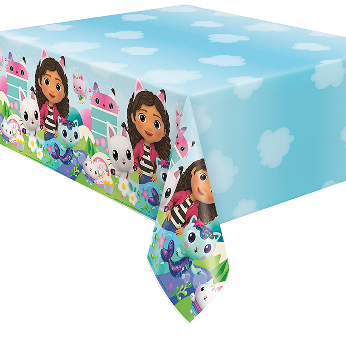 UNIQUE PARTY FAVORS Kids Birthday Gabby's Dollhouse Plastic Tablecover, 54 x 84 Inches 0011179298334