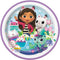 UNIQUE PARTY FAVORS Kids Birthday Gabby's Dollhouse Round Lunch Paper Plates, 9 Inches, 8 Count 0011179298358