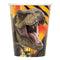 UNIQUE PARTY FAVORS Kids Birthday Jurassic World Birthday Party Paper Cups with Dinosaurs, 9 oz, 8 Count