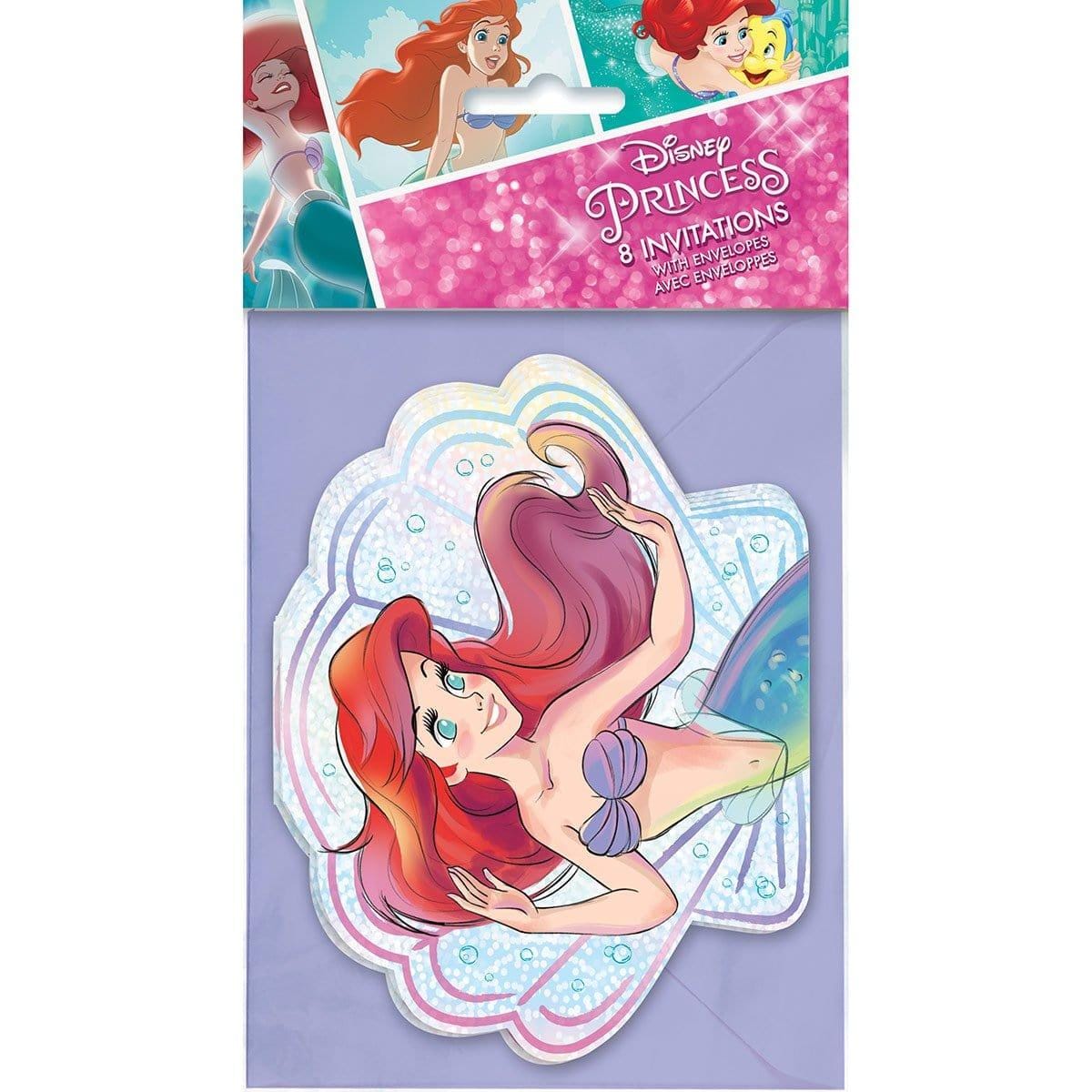 Buy Kids Birthday Little Mermaid invitations, 8 per package sold at Party Expert