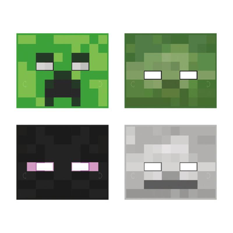 Minecraft Birthday Paper Masks | Party Supplies – Party Expert