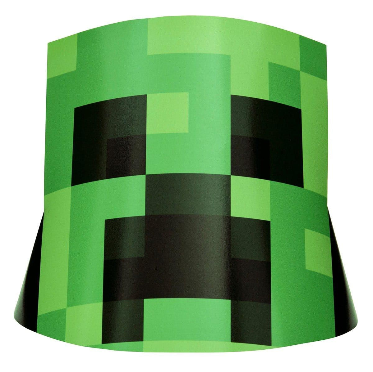 Buy Kids Birthday Minecraft party hats, 8 per package sold at Party Expert