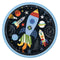 Buy Kids Birthday Outer Space Dinner Plates 9 Inches, 8 per package sold at Party Expert