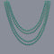 Buy Party Supplies 4 32 In Green Metallic Beads Necklaces sold at Party Expert