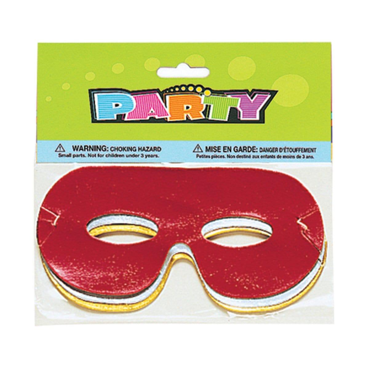 Buy Party Supplies Foil Eye Mask 8/pkg sold at Party Expert