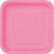 Buy Plasticware Square Paper Plates 7 In. - Hot Pink 16/pkg. sold at Party Expert