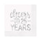 UNIQUE PARTY FAVORS Wedding Anniversary Cheers to 25 Years Wedding Large Lunch Napkins, 16 Count 011179725618