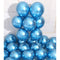 Buy Balloons Blue Latex Balloon 12 Inches, Chrome Collection, 15 Count sold at Party Expert