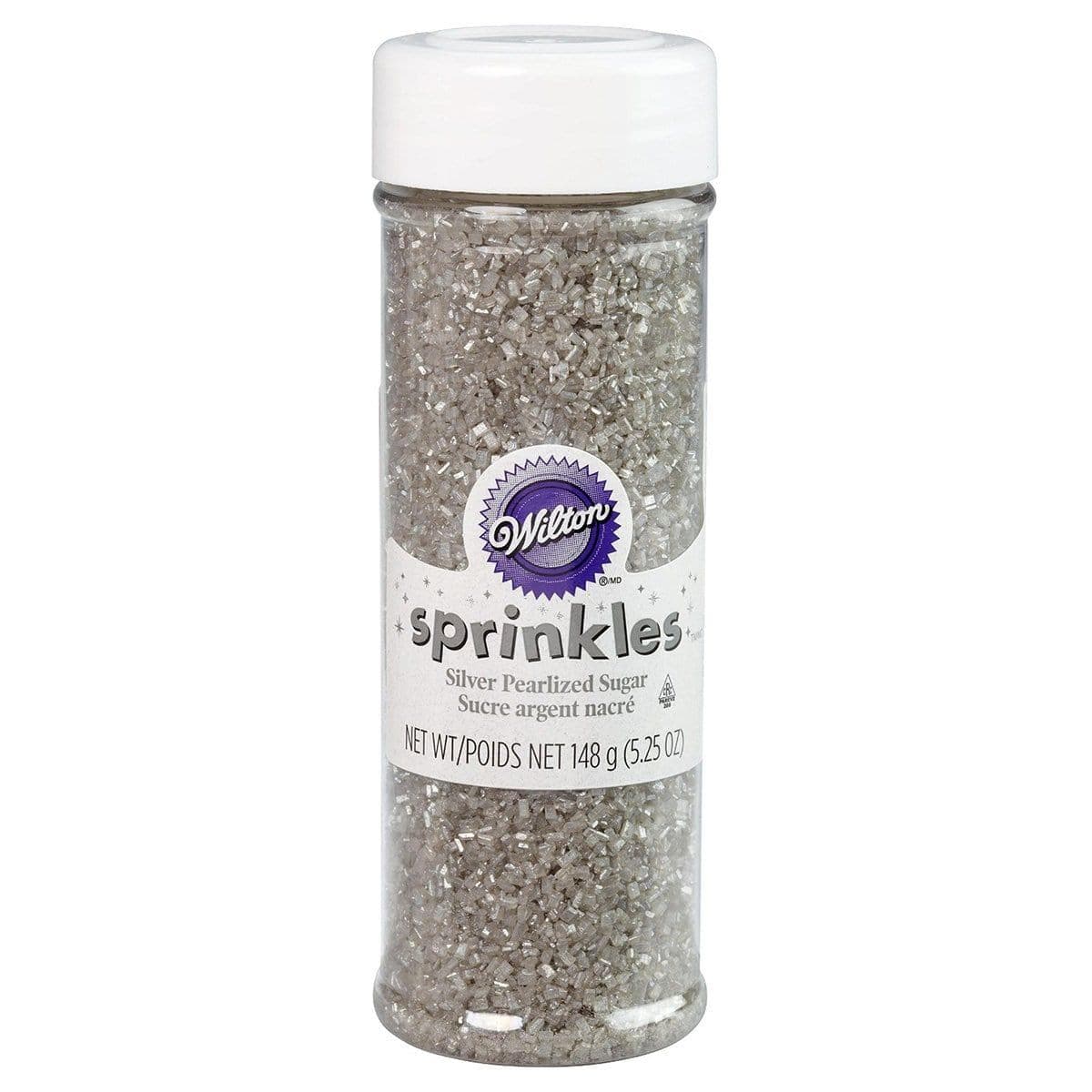 Buy Cake Supplies Pearlized Sugar - Silver 5.25 oz sold at Party Expert