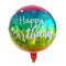 Yiwu PaiJing Import & Export Co., Ltd Balloons Happy Birthday Rainbow Foil Balloon, 18 Inches 810077657294