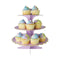 YIWU SANDY PAPER PRODUCTS CO., LTD Everyday Entertaining Cupcake Stand 3 Tiers, Lavender