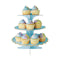 YIWU SANDY PAPER PRODUCTS CO., LTD Everyday Entertaining Cupcake Stand 3 Tiers, Light Blue